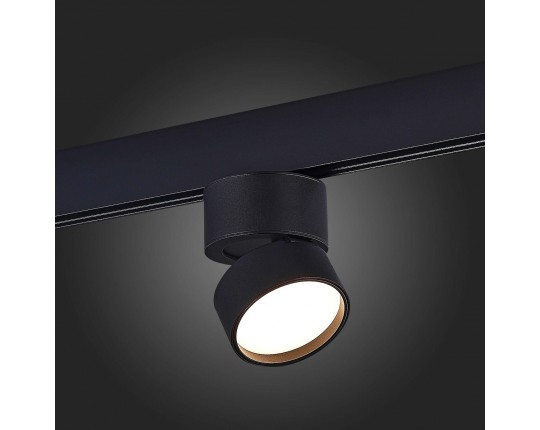 ST809.446.09 Магнитный трековый светильник Черный LED 1*9W 4000K 600Lm Ra>90 120° IP20 D85xH126 48V