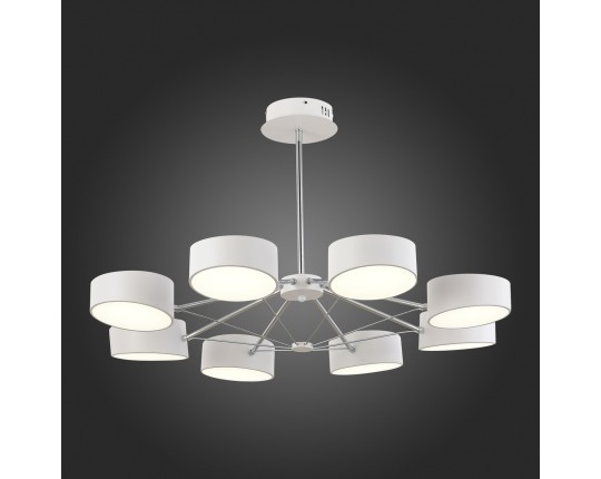 SLE6005-502-08 Светильник потолочный Белый, Хром/Белый LED 8*10W