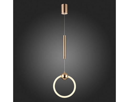 SL1578.203.01 Подвес ST-Luce Золотистый/Золотистый, Белый LED 1*15W 3000K