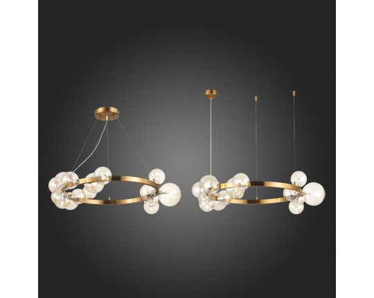 SL1165.303.15 Светильник подвесной ST-Luce Бронза/Коньячный G4 15*5W