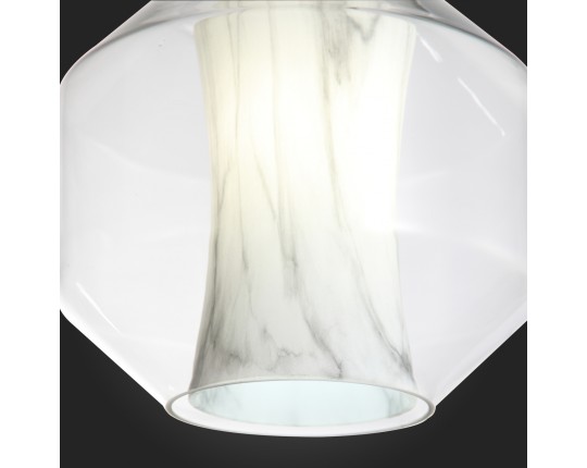 SL1169.113.01 Подвес ST-Luce Черный/Прозрачный, Белый E27 1*40W