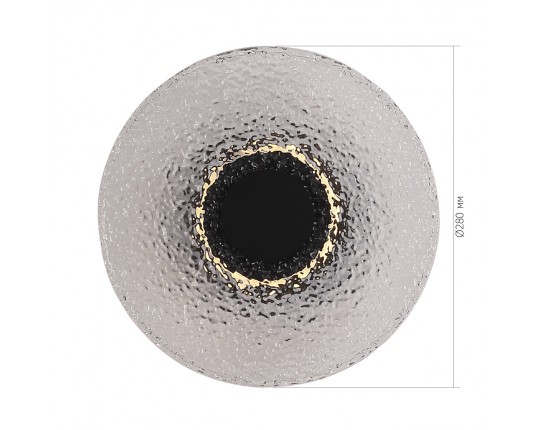 SL6142.411.01 Светильник настенный ST-Luce черный/дымчатый LED 1*7W 4000K