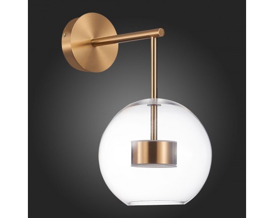 SL1133.201.01 Бра ST-Luce Латунь/Прозрачный LED 1*14W 3000K