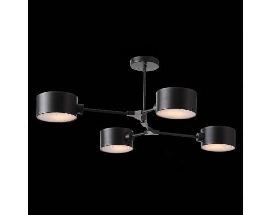 SLE183402-04 Светильник потолочный Черный/Черный E14 4*60W