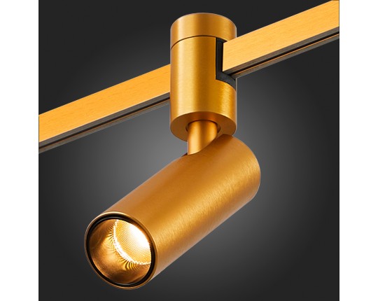 ST811.206.05 Магнитный трековый светильник FARM Золотистый LED 1*5W 3000K 350Lm Ra90 60 IP20 D35xH10