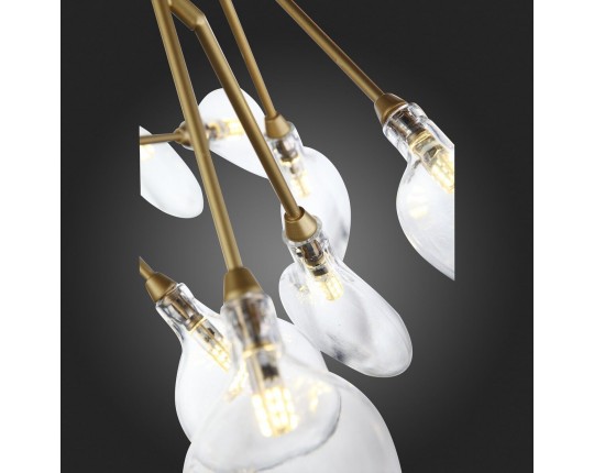 SL411.203.45 Люстра подвесная ST-Luce Золотистый/Прозрачный G4 45*1,5W