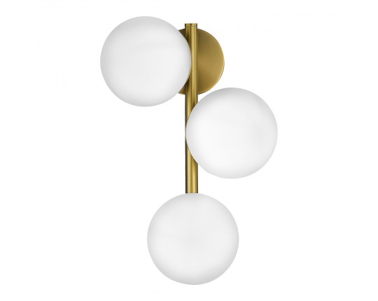 SLE1191-201-03 Светильник настенный Золотистый/Белый E27 3*60W