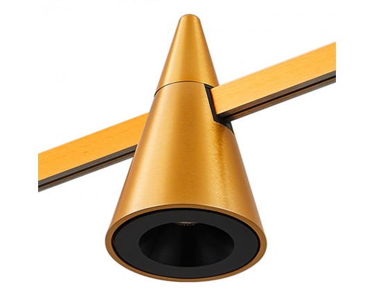 ST813.206.05 Магнитный трековый светильник FARM Золотистый LED 1*5W 3000K 272Lm Ra90 60 IP20 D70xH11