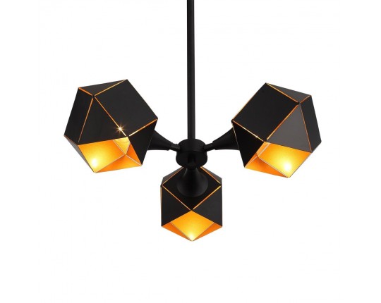SL258.402.03 Люстра потолочная ST-Luce Черный/Черный, Золото E14 3*40W