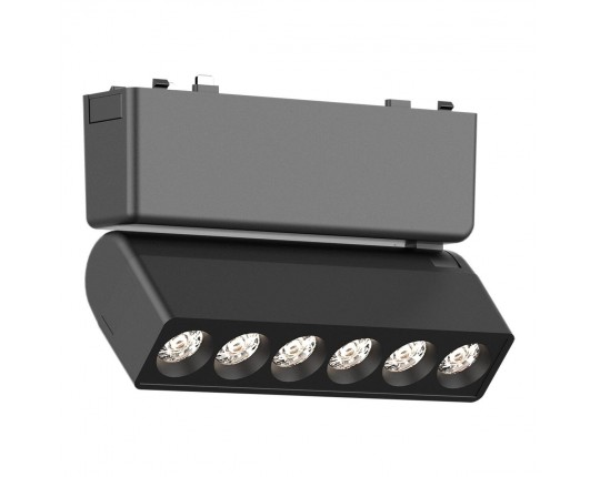 ST675.436.06 Магнитный трековый светильник Черный LED 1*6W 3000K 360Lm Ra>90 IP20 L122xW26xH80 48V