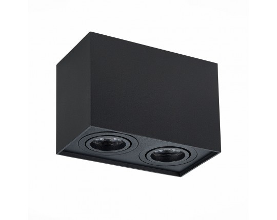 ST109.407.02 Светильник потолочный Черный GU10 2*50W  L181xW100xH123 220V Без ламп
