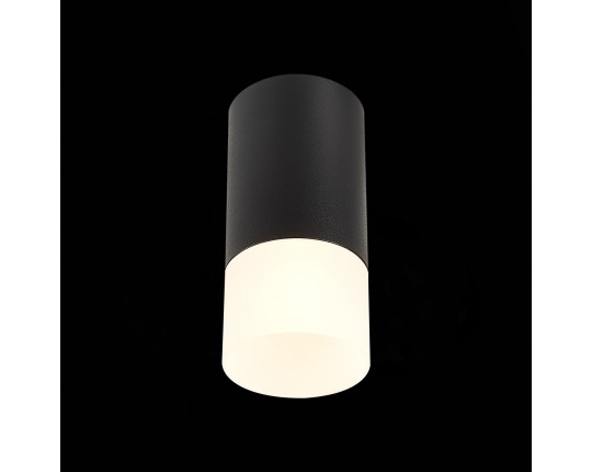 ST100.412.01 Светильник потолочный Черный GU10 1*50W IP20 D64xH131 220V Без ламп