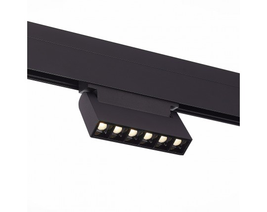 ST364.436.06 Магнитный трековый светильник Черный LED 1*6W 3000K 532Lm Ra>80 36° IP20 L120xW22xH108