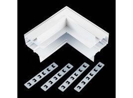 ST007.549.00 Внутренний угол-соединитель для встраиваемого магнитного шинопровода ST-Luce Белый