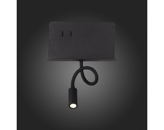 SL1576.401.02 Светильник настенный ST-Luce Черный/Черный LED 2*3W 4000K