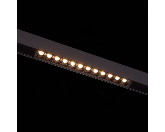 ST361.446.12.1 Магнитный трековый светильник Черный LED 1*12W 4000K 1009Lm Ra>90 36о IP20 L222xW22xH