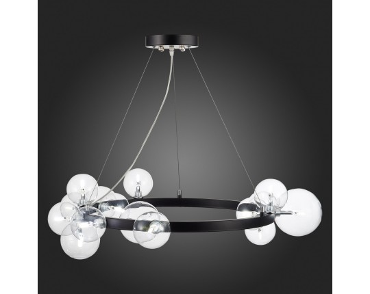 SL1165.403.15 Светильник подвесной ST-Luce Черный/Прозрачный G4 15*5W