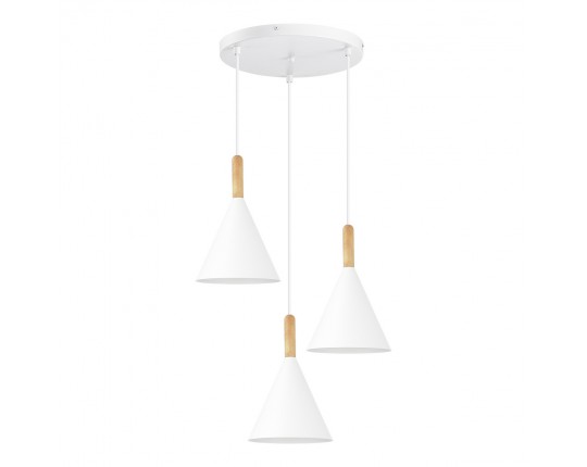 SLE1255-513-03 Светильник подвесной Белый/Белый E27 3*40W
