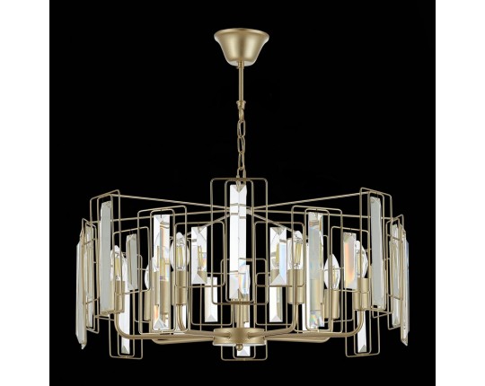 SLE103403-07 Светильник подвесной Шампань/Прозрачный E14 7*40W