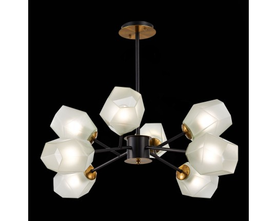 SLE205102-08 Светильник потолочный Латунь, Черный/Белый E27 8*60W