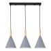 SLE1255-413-03 Светильник подвесной Черный/Серый E27 3*40W
