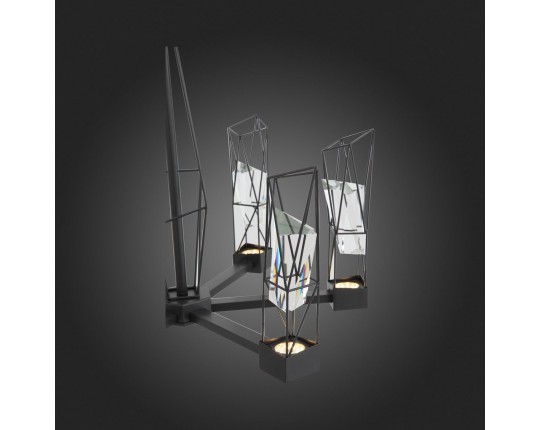 SL815.303.06 Люстра подвесная ST-Luce Серый графит/Серый графит, Прозрачный LED 6*8W 4000K