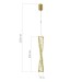 SL6205.303.01 Светильник подвесной ST-Luce Латунь/Прозрачный LED 1*11W 4000K