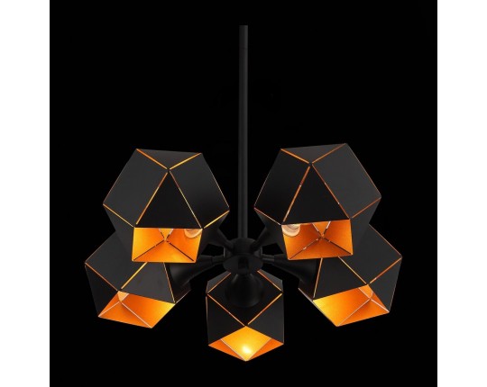 SL258.402.05 Люстра потолочная ST-Luce Черный/Черный, Золото E14 5*40W