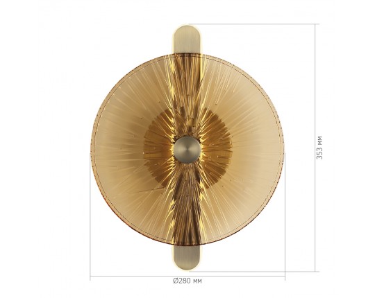 SL6141.311.01 Светильник настенный ST-Luce бронза/янтарь LED 1*11W 4000K