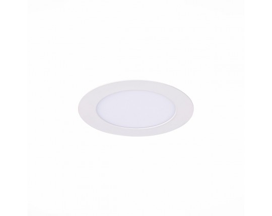 ST210.538.06 Св-к встр. Белый LED 1*6W 3000K 480Lm Ra80 110° IP20 D90xH30 220-240V