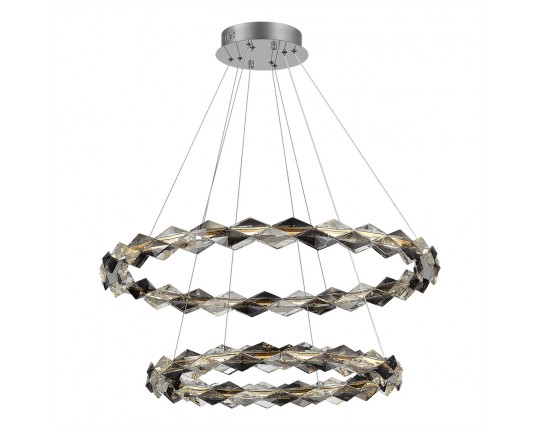 SL6009.103.02 Люстра подвесная ST-Luce Хром/Прозрачно-Дымчатый LED 1*45W 3000K