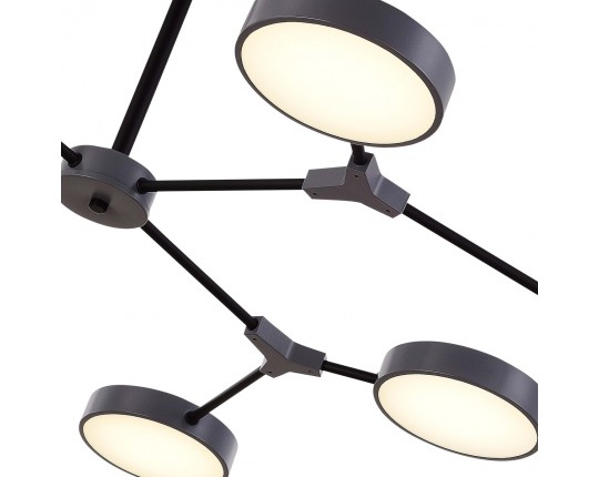 SLE6003-702-08 Светильник потолочный Серый,Черный/Серый LED 8*10W