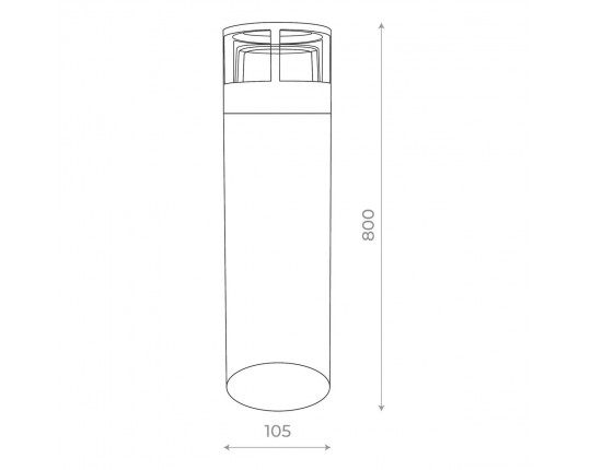 SL9507.415.01 Светильник уличный наземный ST-Luce Черный LED 1*5W 4000K