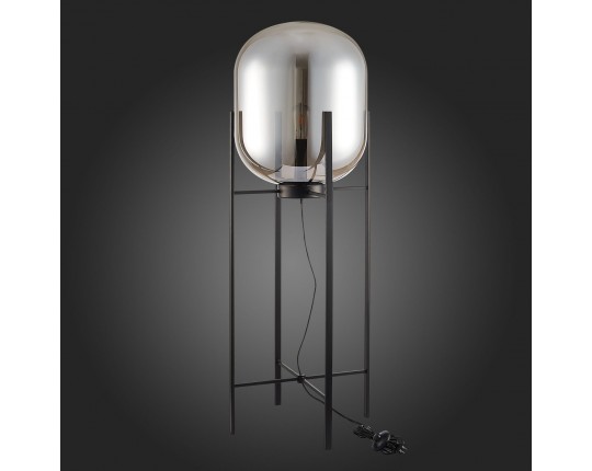 SL1050.725.01 Торшер ST-Luce Черный/Дымчатый E27 1*40W (из 2-х коробок)