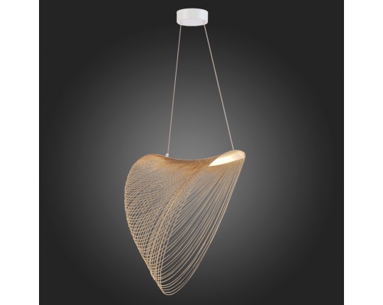 SL6900.503.24 Светильник подвесной ST-Luce Белый/Древесный LED 1*24W 4000K