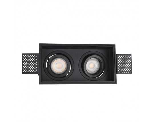 ST262.418.02 Св-к встр. Черный GU10 2*50W IP20 L91,5xW17,2xH5,2 220V Без ламп