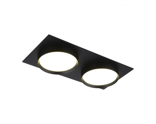 ST258.408.02 Св-к встр. Черный GX53 2*50W IP20 L220xW109xH43 220V Без ламп