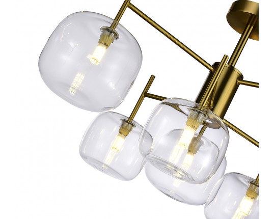 SL1049.302.06 Люстра потолочная ST-Luce Латунь/Прозрачный G9 6*5W