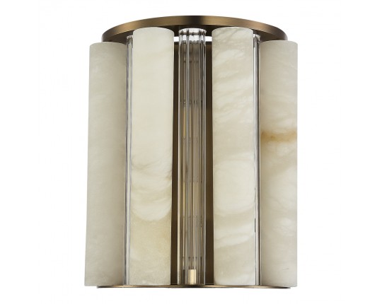 SL1516.301.02 Светильник настенный ST-Luce Бронза, Прозрачный/Белый алебастр G9 2*5W