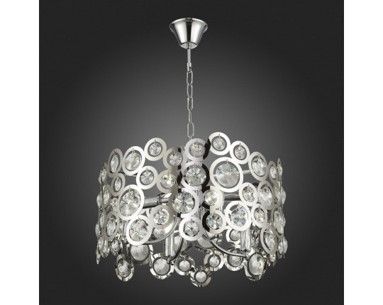 SL1103.103.08 Светильник подвесной ST-Luce Хром/Прозрачный,Хром E14 8*60W