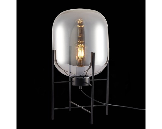 SL1050.704.01 Прикроватная лампа ST-Luce Черный/Дымчатый E27 1*40W
