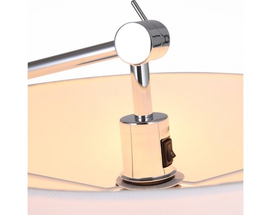 SL460.105.01 Торшер ST-Luce Хром/Белый E27 1*60W (из 2-х коробок)