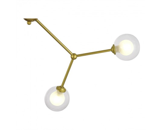 SLE1106-203-04 Светильник подвесной Золотистый/Прозрачный, Белый G9 LED 4*5W