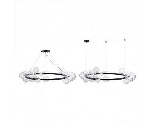 SL1165.403.24 Светильник подвесной ST-Luce Черный/Прозрачный G4 24*5W