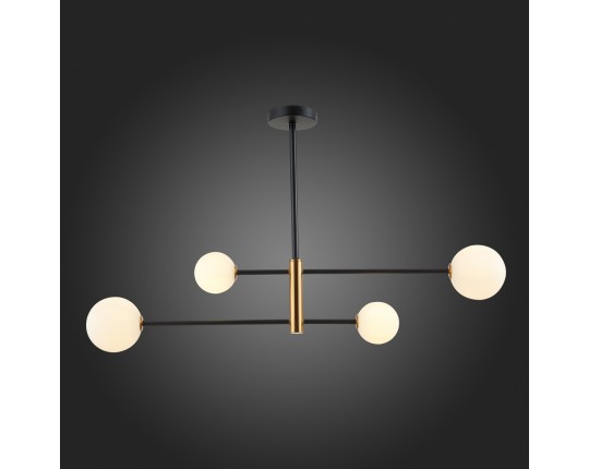 SLE220103-04 Светильник потолочный Черный, Бронза/Белый G9 4*5W