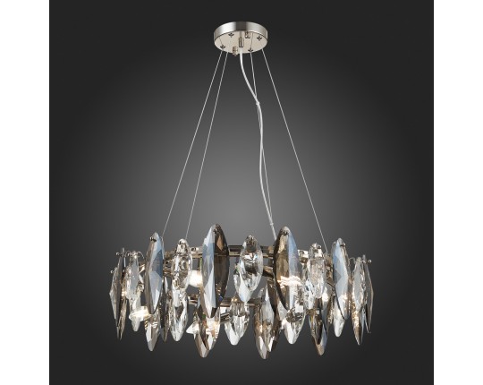 SL1227.103.08 Люстра подвесная ST-Luce Никель/Прозрачный E14 8*40W