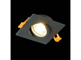 ST251.408.01 Св-к встр. Черный GU10 1*50W  IP20 L92xW92xH27 220V Без ламп