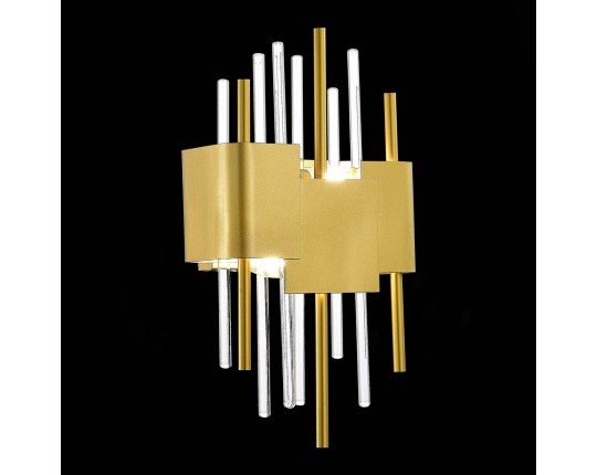 SL1633.201.02 Бра ST-Luce Матовое золото/Матовое золото,Прозрачный E14 2*40W