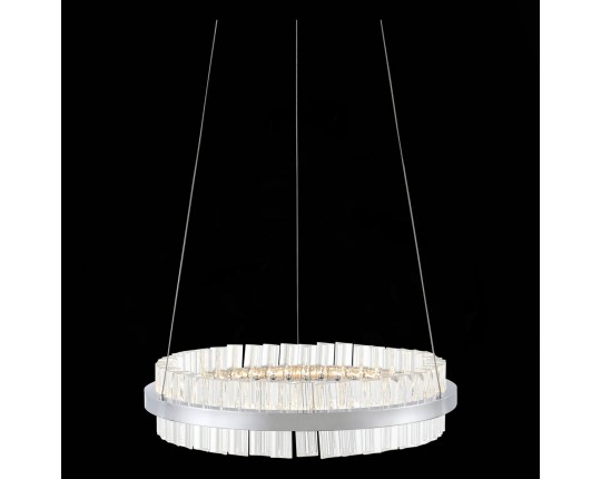 SL383.103.01 Светильник подвесной ST-Luce Хром/Хром, Прозрачный LED 1*34W 3000K