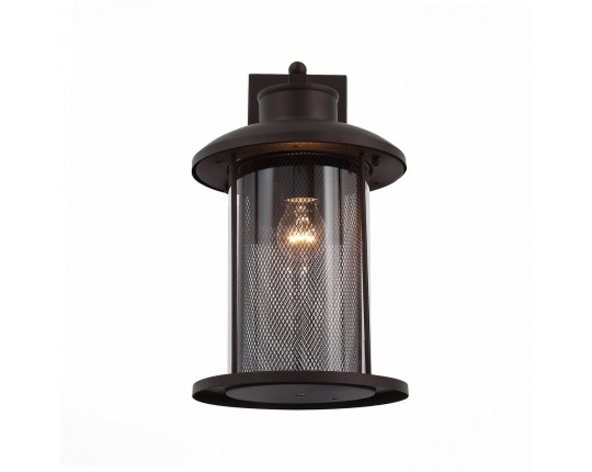 SL080.401.01 Светильник уличный настенный ST-Luce Темный кофе/Прозрачный, Темный кофе E27 1*60W